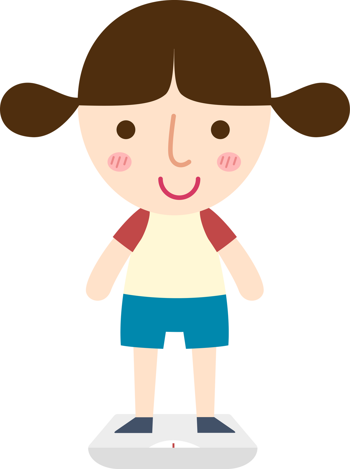 Young Girl Weigh
